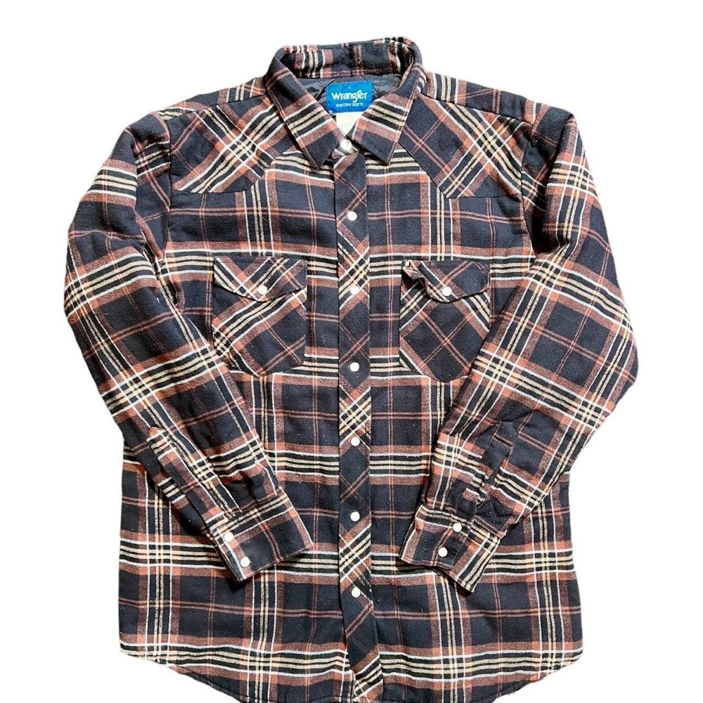 Y2K Wrangler premium button down flannel L